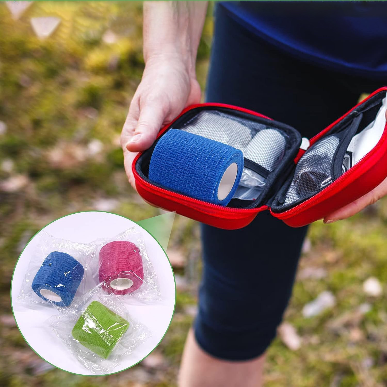 Sada první pomoci bez latexu, Flexibilní Wrap Cohesive Bandage